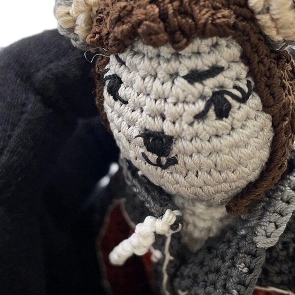 MIUMIU Technical Yarn Trick Bag Charm Recycled Polyester Gray/Brown/Red 5TT260 - Picture 6 of 14